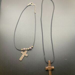 2ct Religious Cross Pendant Necklaces